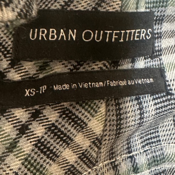 Urban‎ Outfitters Plaid Romper XS  Sleeveless Gray White Academia School Girl - Picture 3 of 14